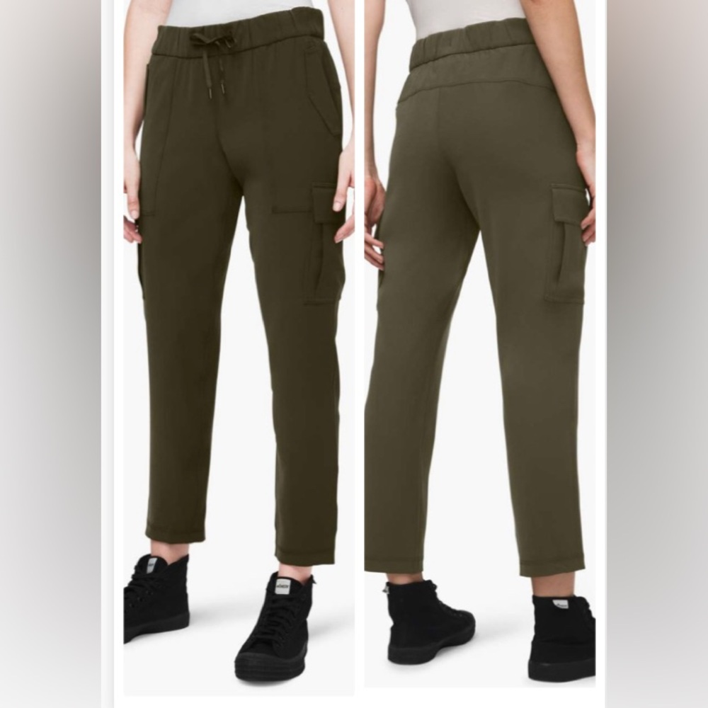 Lululemon Ready Set Cargo Pant Dark Olive Size 4